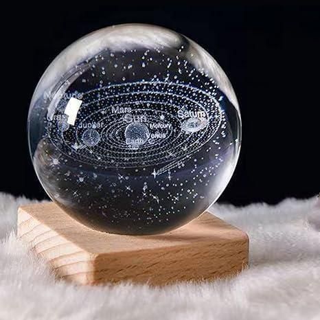 3D Crystal Lamp Ball {Assorted Design} (Pack of 2)