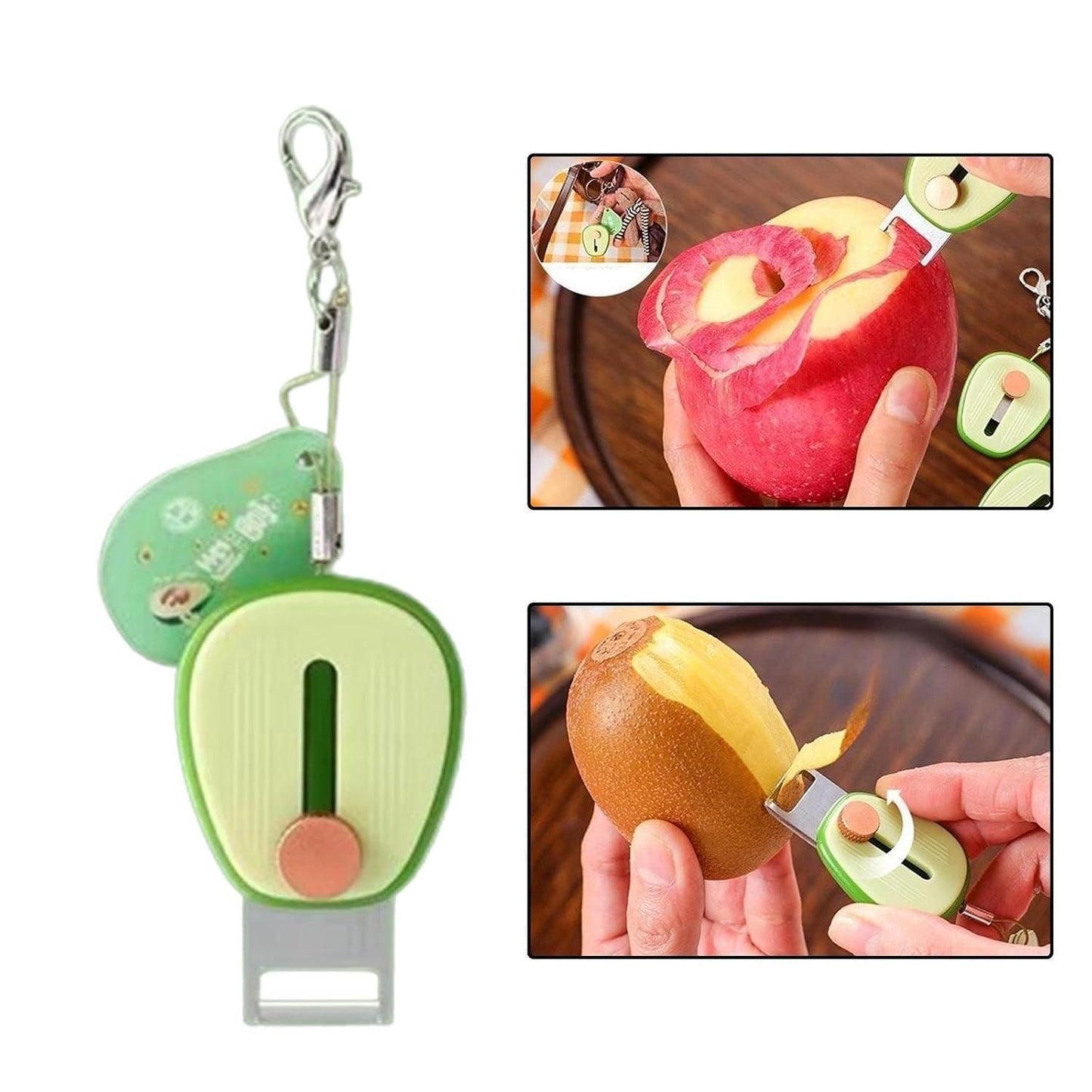 Retractable Mini Peeler Vegetable Peeler for Outdoor Activities Picnics Home (Pack of 3)